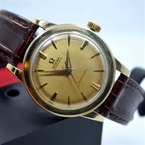 omega gold watches vintage|vintage omega watch catalogue.